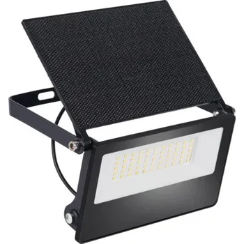 Venkovní osvětlení LED solární nástěnné osvětlení IP44 1000 lm 4000 K 1500 Ah černé se senzorem pohybu