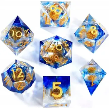 Příslušenství k deskovým hrám POBŘEŽÍ MEČŮ SADA 7 KAPALNÝCH KOSTEK RPG