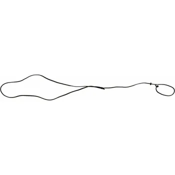 Vodítko pro psa Zubíček Předváděcí vodítko přes rameno s koženým dorazem - kulatá kůže, 6 mm