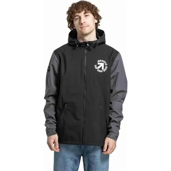Pánská podzimní šusťáková bunda Meatfly Finn 2025 Black/Gray XL