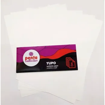 Speciální výtvarná barva Pentart - YUPO syntetický papír A4 - 5ks