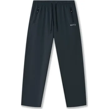 Pánské tepláky Wolf T2575B - tmavě šedé (rovná nohavice)