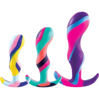 Dildo NMC Silicone 3in1 Butt Plug Set Multicolor
