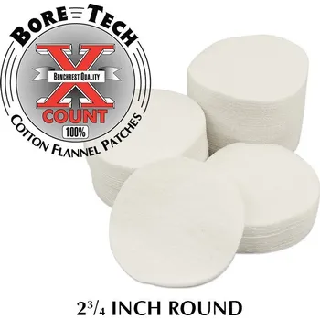 Čištění zbraně BoreTech Bavlněné kulaté vytěráky X-Count .50 / .410 GA / 28 GA Počet kusů v balení: 100 ks