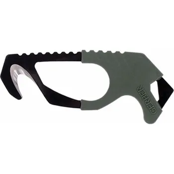 Pracovní nůž Gerber Hákový nůž Gerber Řezačka popruhů ZELENÁ