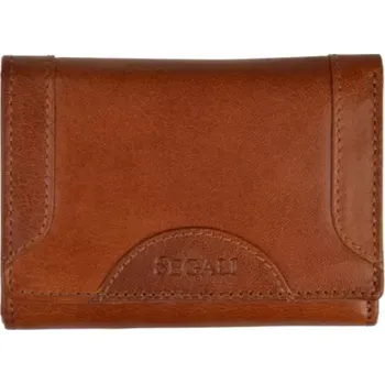 Peněženka SEGALI Dámská kožená peněženka SG-27196 B koňak