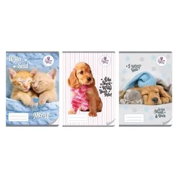 Dětské zboží Zeszyt A4/32K kolor 3-linie The sweet pets (10szt)