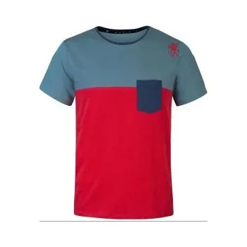 Pánské tričko RAFIKI GRAB LT american beauty/stormy XL; Modrá triko + DÁREK DLE VÝBĚRU!