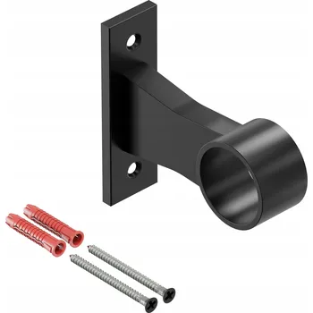 Zábradlí PRŮCHOZÍ DRŽÁK MADLA ZÁBRADLÍ PRO TRUBKY fi 32 mm ELEN P ČERNÝ