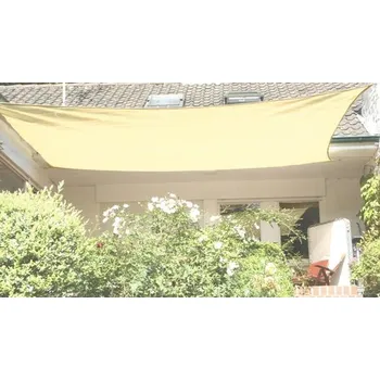 Krycí plachta Sluneční plachta 4x napínací lanko, PES 280 g/m², sisal 300x500 cm