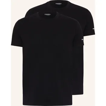 Pánské tričko dsquared2 Pánská Sada 2 Triček, černá, 54