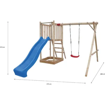 Dětské hřiště Dětské hřiště Marimex Play Basic 006 + modrá skluzavka 11640363