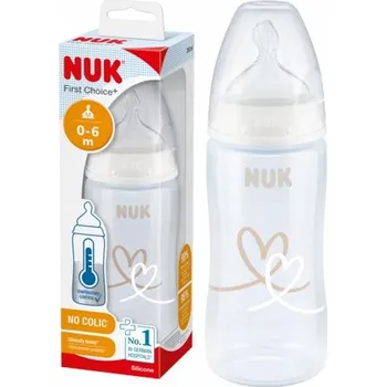 Láhev NUK 741926C proti kolice s indikátorem teploty, 300 ml