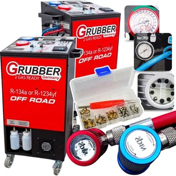 Klimatizace Automatická plnička klimatizace Grubber pro R134A/1234yf, 10 kg, OFF-ROAD