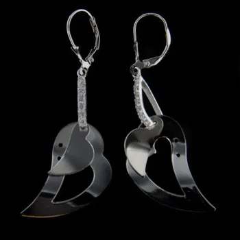 Náušnice Stříbrné náušnice s klasickým zapínáním