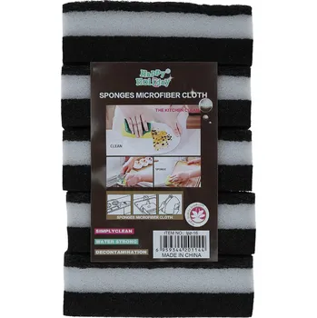 Houbička Houbička na nádobí černá, 5 ks