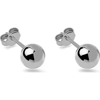 Náušnice Dámské napichovací náušnice kuličky, bílé zlato 14K IZ27646A + dárkové balení LUXUS zdarma