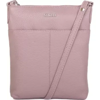 SEGALI Dámská kožená taška přes rameno SG-27001 růžová