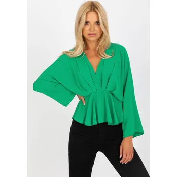 Zelená halenka Raquel v "kimono" střihu DHJ-BZ-11979.67-gren Velikost: ONE SIZE