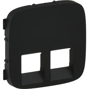 Elektrická zásuvka Kryt komunikační zásuvky dvojitý Valena Allure černá Legrand 755428