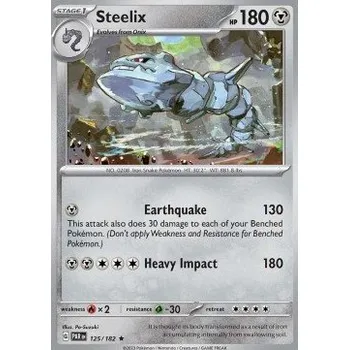 Karetní hra Pokémon PAR 125/182 Steelix - Paradox Rift Stav: Near Mint, Verze: HOLO