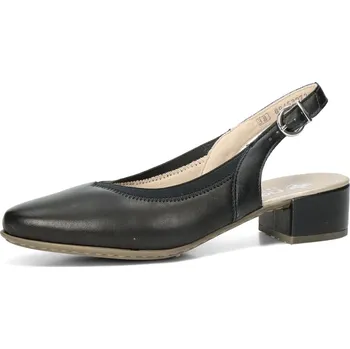 Dámské lodičky Rieker dámské komfortní lodičky s otevřenou patou - černé