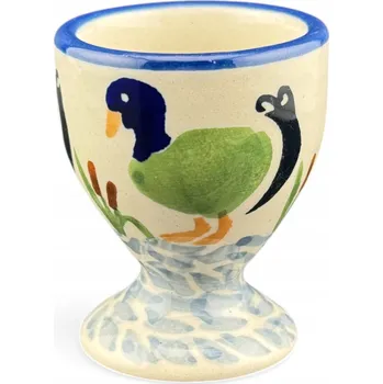 Stojánek na vajíčko Kalíšek na vajíčko, stojánek na vejce Kachna káčátko P323 Keramika Bolesławiec