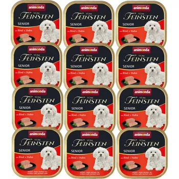 Krmivo pro psa ANIMONDA PAŠTIKA SENIOR - HOVĚZÍ, KUŘE PRO PSY 12x150g