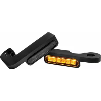 Osvětlení pro motocykl Led blinkry na řidítka motocyklu HEINZ BIKES TURN SIGNALS pro HARLEY DAVIDSON DYNA rok 1999-2017 barva černá