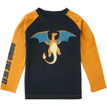Sběratelská karetní hra Dlouhý rukáv z Pokémon - Kids - Charizard - Bring The Heat - Deti - cerná/oranžová
