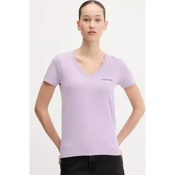 Pánské oblečení Tričko Guess Jeans fialová barva, W4YI23 J1314 W4YI23.J1314 04X, vel. XL