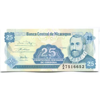 NIKARAGUA. 25 centavos (1991. Pi.170.)