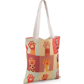 Textilní taška bavlněná pes, kočka 34x39 cm