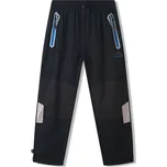 PLÁTĚNÉ KALHOTY Velikost: 140, Barva: Černá/modrý zip