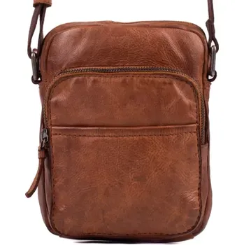 SEGALI Pánská kožená taška přes rameno 229413 TAN