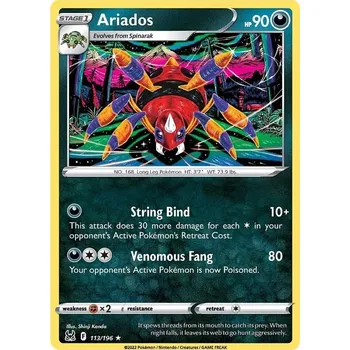 Karetní hra Ariados 113/196 - Lost Origin Typ karty: Reverse Holo