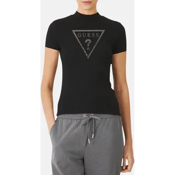 Dámské tričko Dámské černé triko Guess - Velikost L, Barva Černá 56188 R4VI05