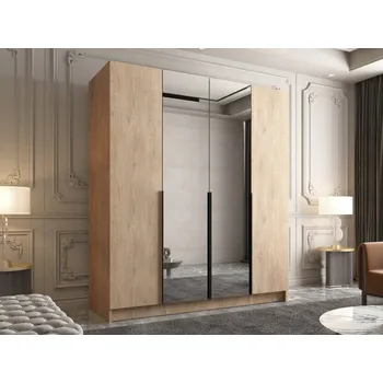 Šatní skříň Šatní skříň Sozilo II, Barva: dub cremona / dub cremona + černá MIRJAN 5903211410338