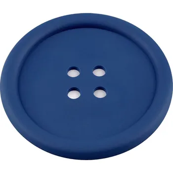 prostírání Silikonová podložka knoflík Ø9 cm, barva 19 modrá safírová
