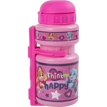 Láhev Láhev na pití dětská Tlapková Patrola set s držákem na kolo holky