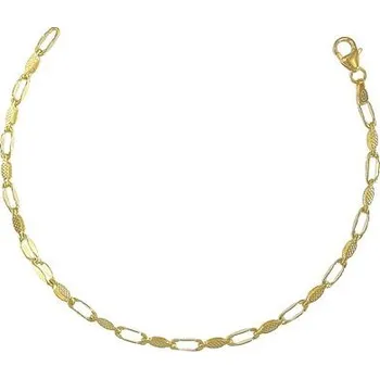 Náramek Stříbrný pozlacený náramek zdobená oka délka náramku 17cm