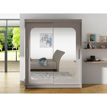 Šatní skříň Presto XII, Barva: kašmír, Osvětlení: bez osvětlení MIRJAN 5903211404887