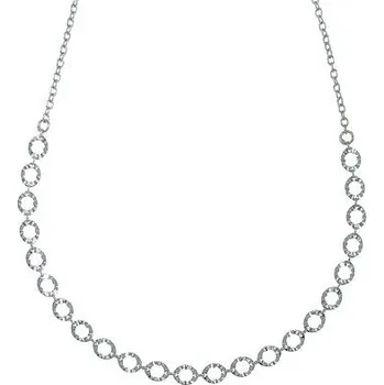 Náhrdelník Stříbrný náhrdelník se zdobenými oválky délka náhrdelníku 42+3cm