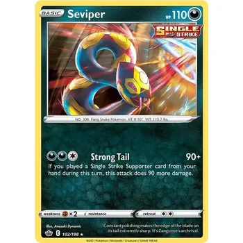 Sběratelská karetní hra Seviper 102/198 - Chilling Reign Typ karty: Reverse Holo