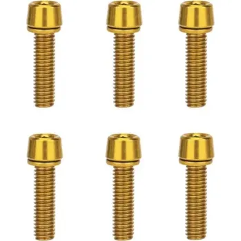 ZTTO Šrouby představce jízdního kola M5 x 18 mm 6ks zlatá