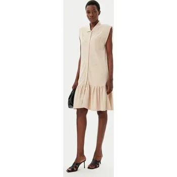 Dámské šaty Liu Jo Sport Košilové šaty TA5191 J5942 Béžová Regular Fit S