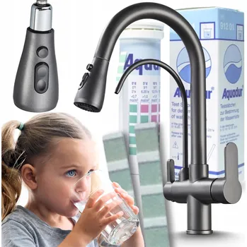 Vodovodní baterie Stojánková kuchyňská baterie Ari Nordic černá, granitová, stříbrná, šedá