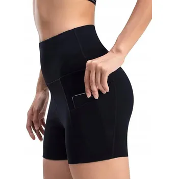 Dámské legíny WateLves Dámské Legíny Kraťasy na Jógu Fitness Tréninkové Černé XL