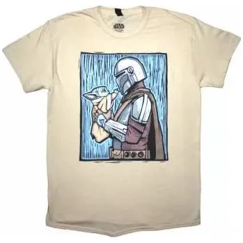 Star Wars: Star Wars Unisex T-shirt: The Mandalorian Holding Grogu (xx-large) XXL