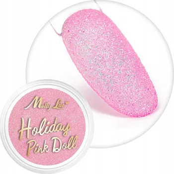 Molly Lac Prach na nehty Holiday Pink Doll Č. 2